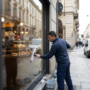 pulizia vetrine torino